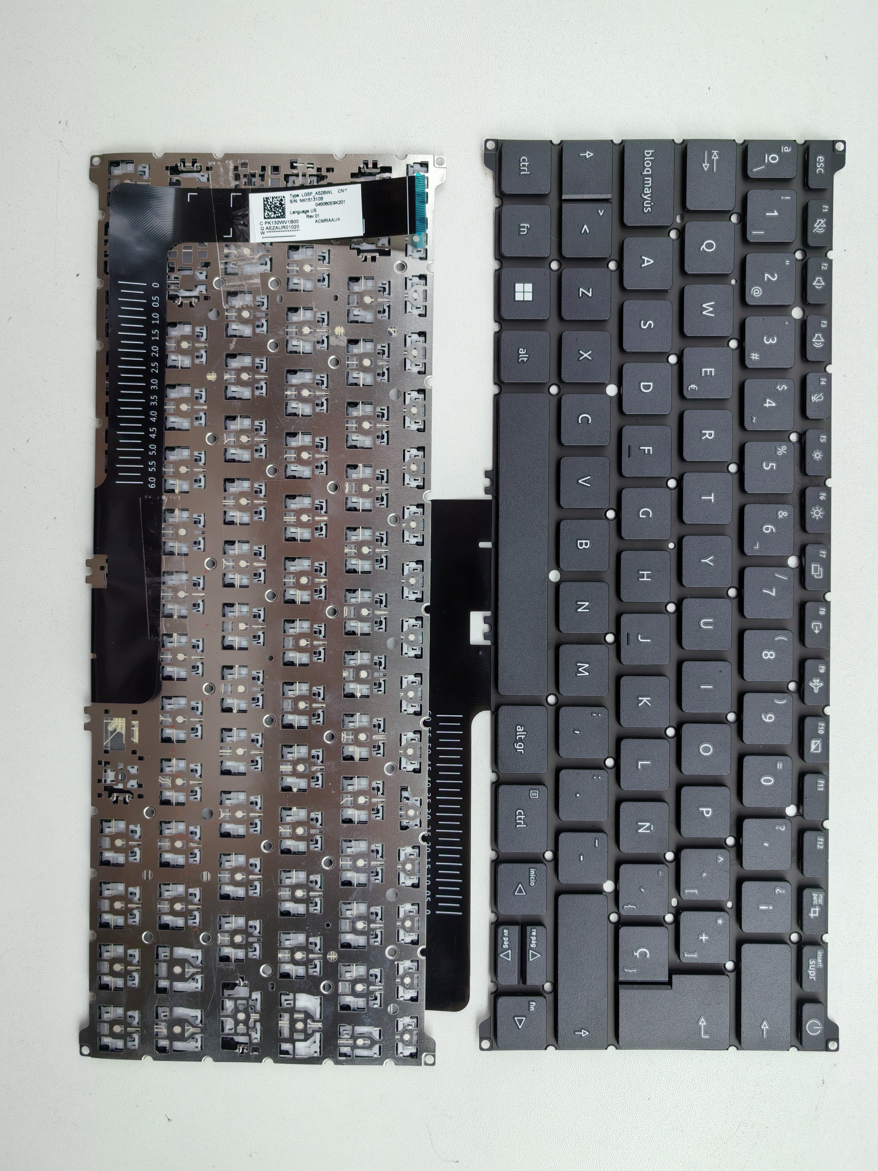 Picture of New Replacement Laptop Keyboard For ACER A514-56/A314-36P/SP314-55N/Spin 3 SP314-55N BLACK (OEM) SP Layout